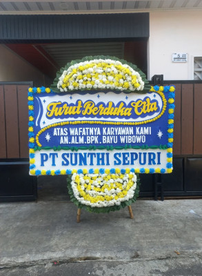 Papan Bunga Duka di Mutiara