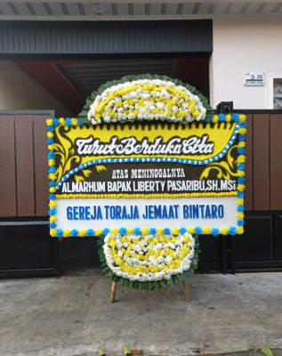 Papan Bunga Duka di Mutiara